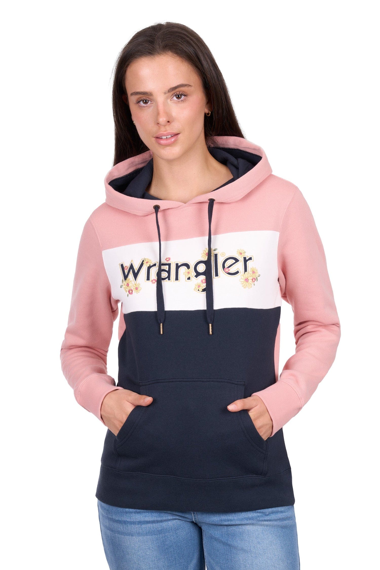 Wrangler Womens Jumpers- Jackets - Vests 08 / Rose/Navy Wrangler Jumper Womens Brooke