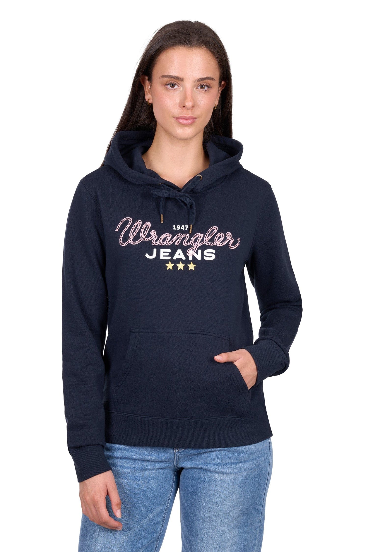 Wrangler Womens Jumpers- Jackets - Vests 10 / Navy Wrangler Jumper Womens Piper