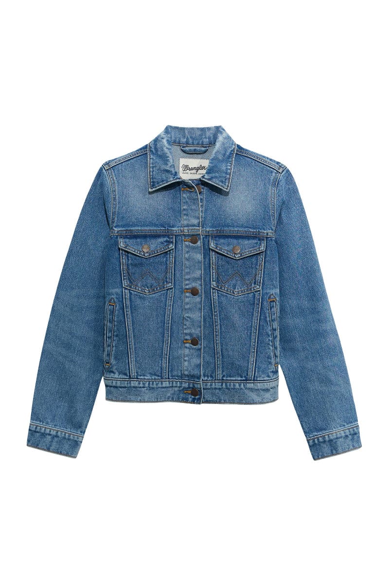 Wrangler Womens Jumpers- Jackets - Vests Wrangler Jacket Womens Classic Denim