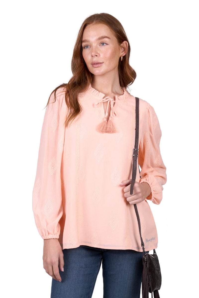 Wrangler Womens Shirts 08 / Blush Wrangler Top Womens Neave