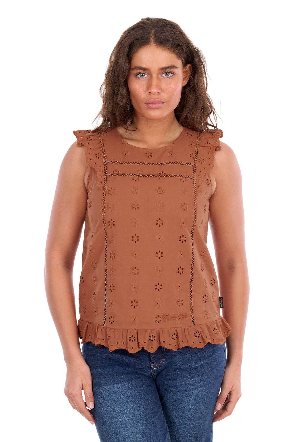 Wrangler Womens Shirts 08 / Copper Wrangler Top Womens Grace