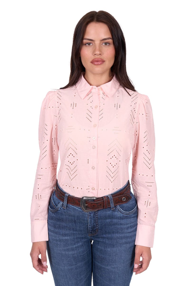 Wrangler Womens Shirts 08 / Pink Wrangler Shirt Womens Lilly