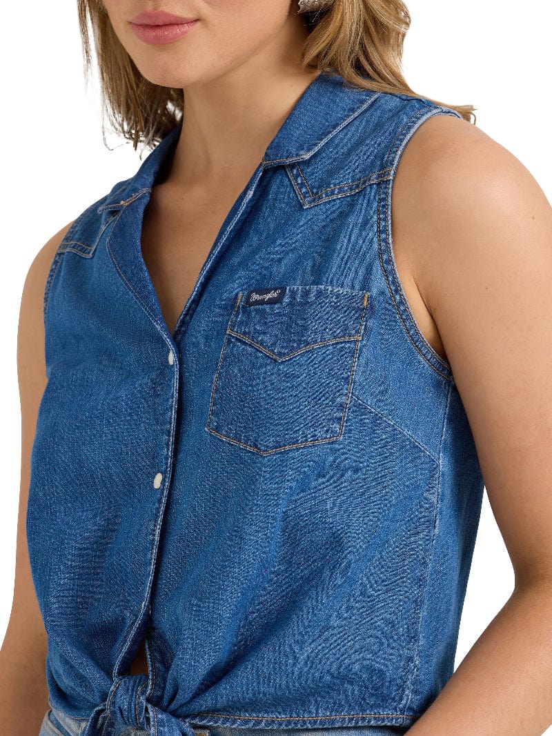 Wrangler Womens Shirts Wrangler Shirt Womens Front Tie