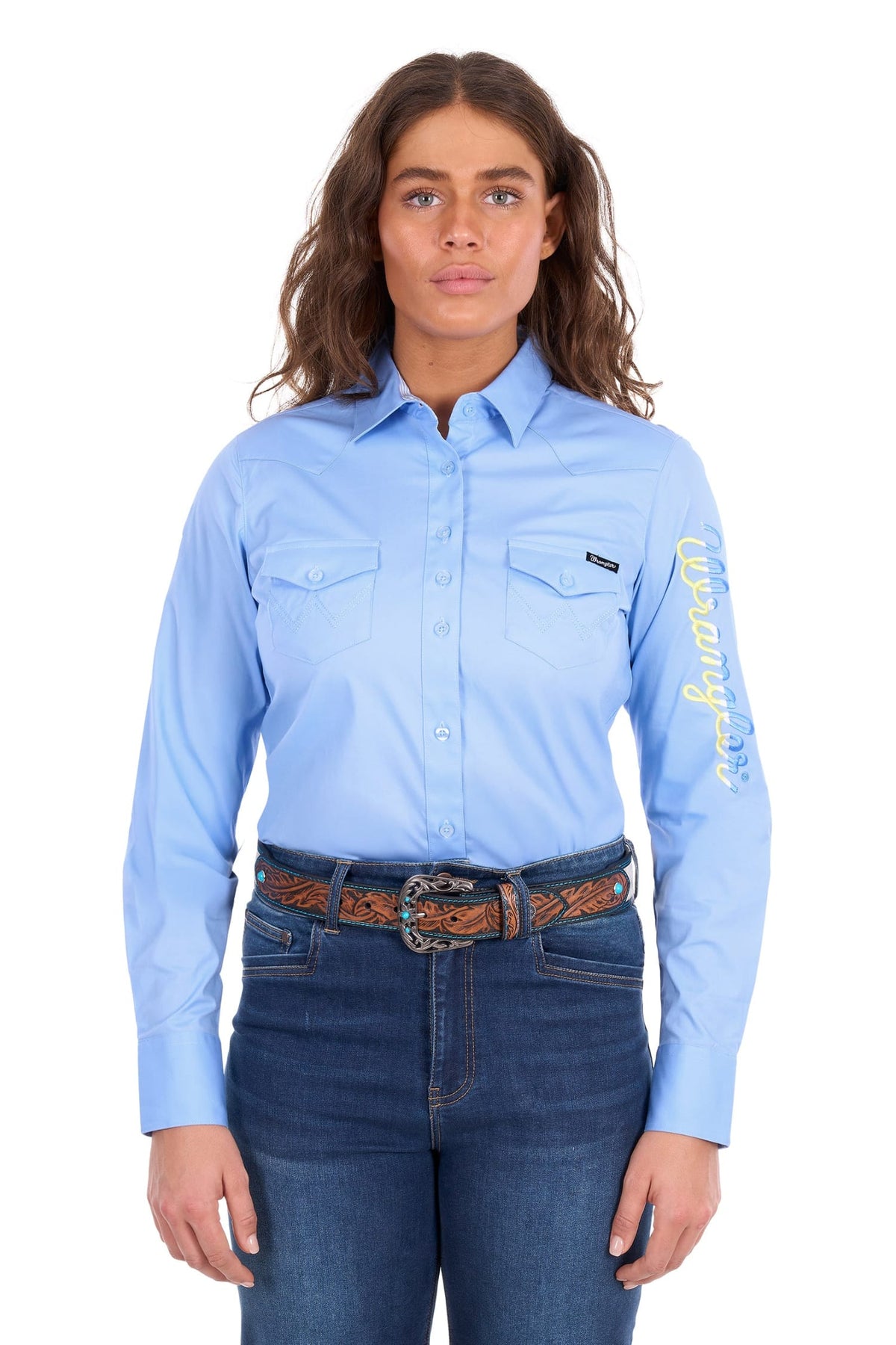Wrangler Womens Shirts Wrangler Shirt Womens Hazel Logo