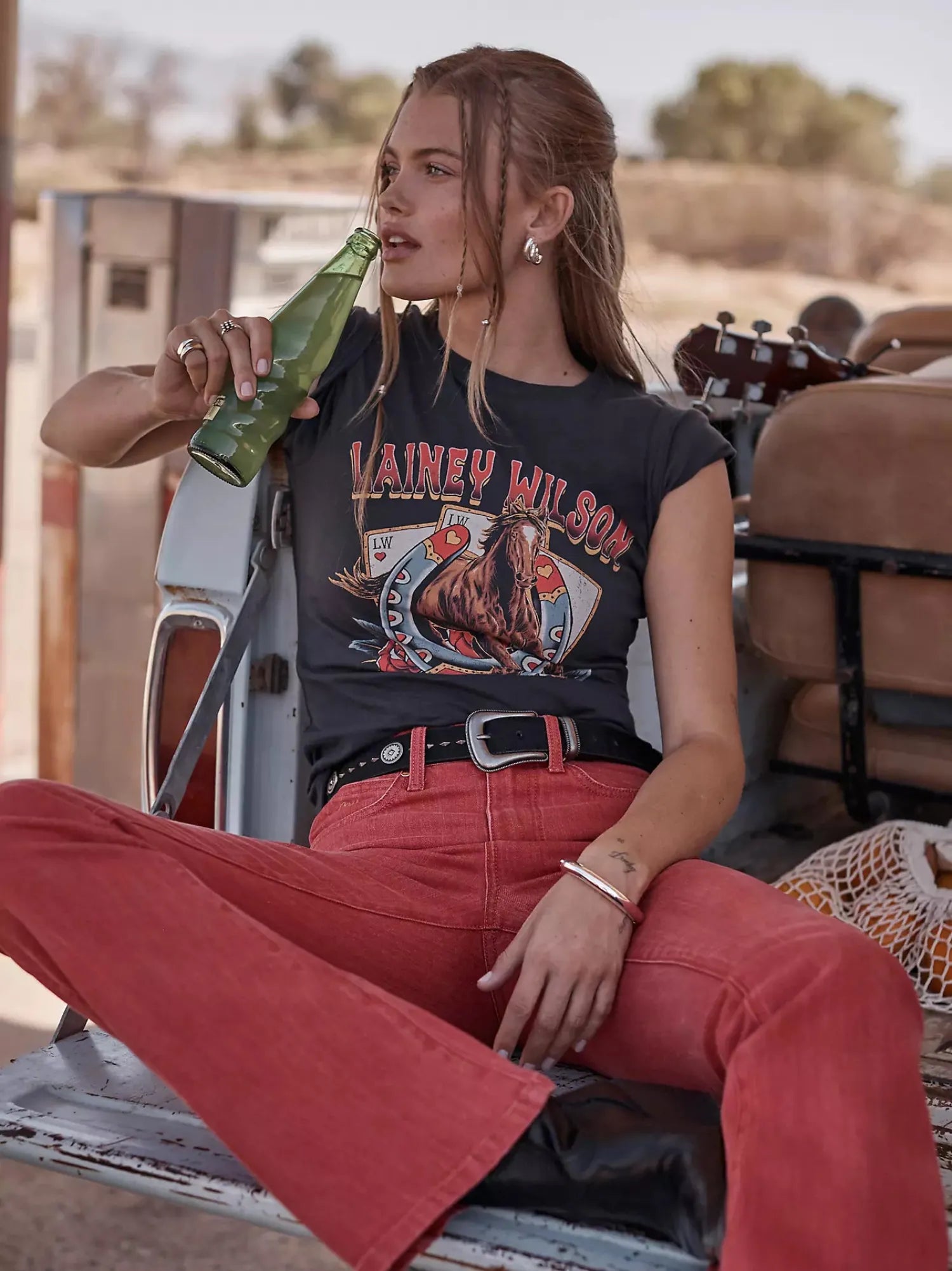 Wrangler Womens Shirts Wrangler Tee Womens Black