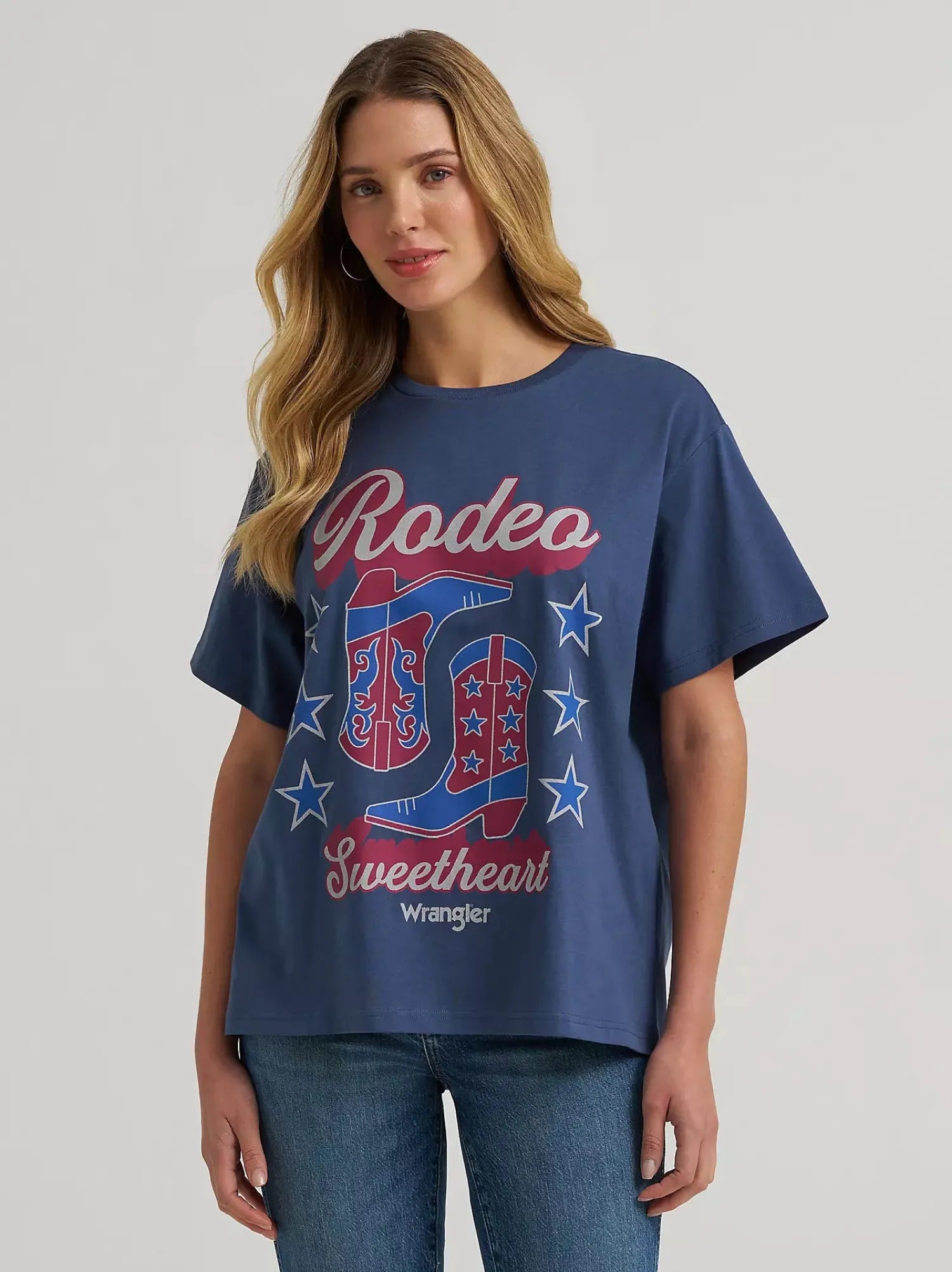 Wrangler Womens Shirts Wrangler Tee Womens Rodeo Girlfriend Fit