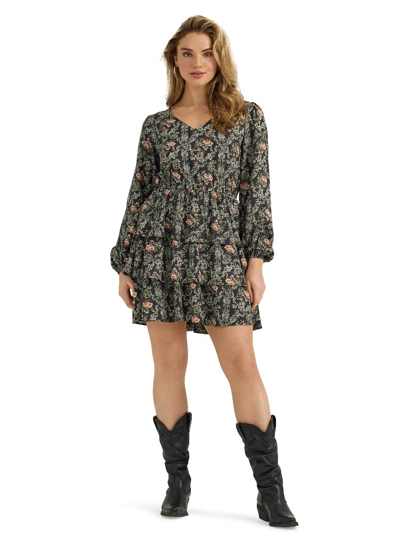 Wrangler Womens Shorts, Skirts & Dresses Black / S Wrangler Dress Womens Floral Print