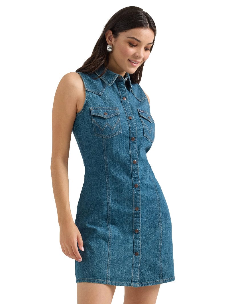 Wrangler Womens Shorts, Skirts & Dresses Denim / S Wrangler Dress Womens Sleeveless