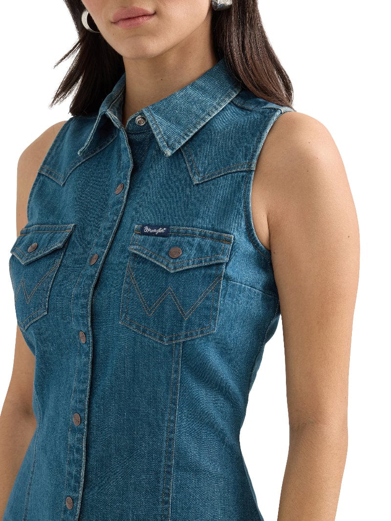 Wrangler Womens Shorts, Skirts & Dresses Wrangler Dress Womens Sleeveless