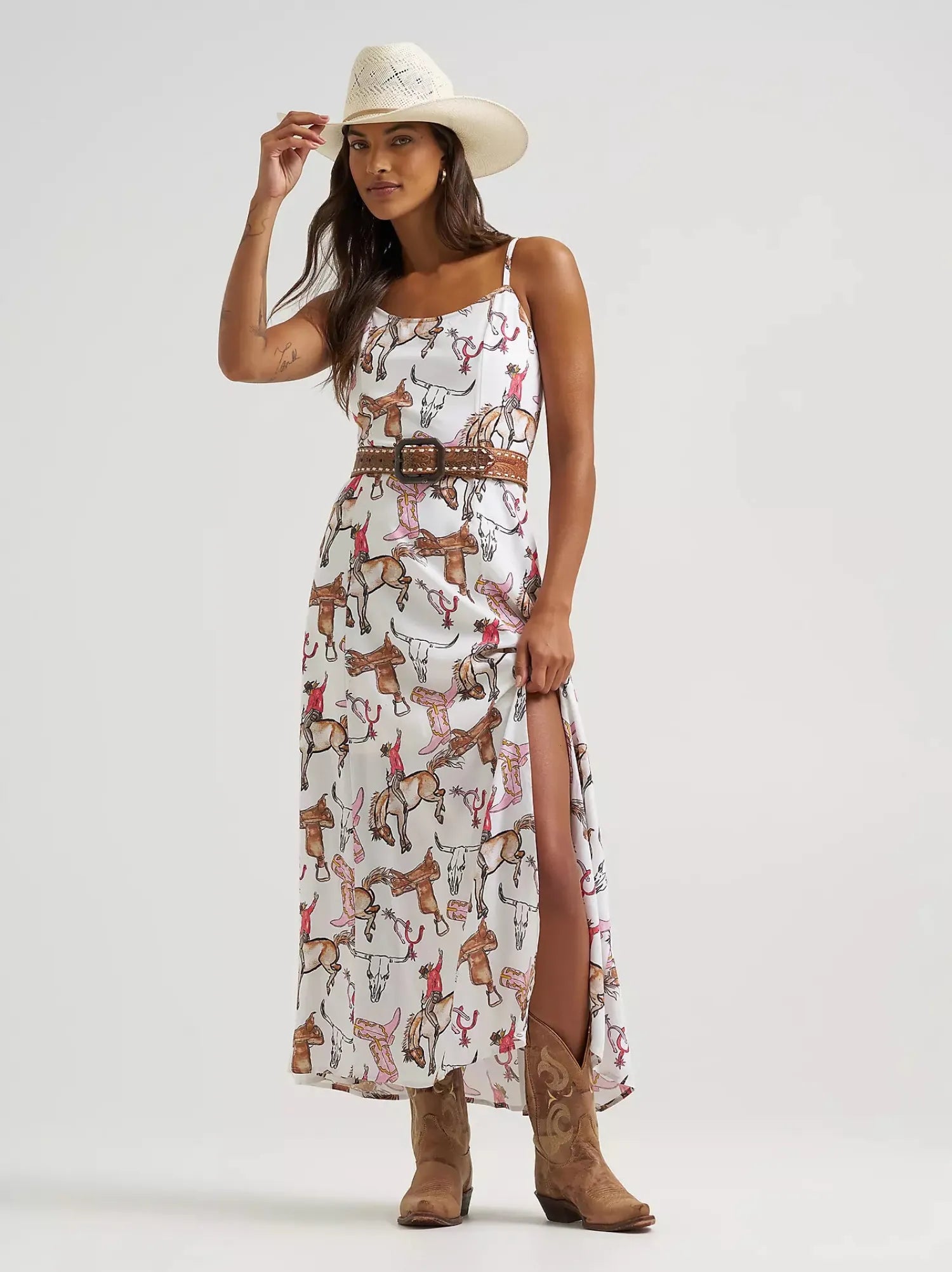 Wrangler Womens Shorts- Skirts - Dresses XS / Multi Wrangler Dress Womens Sleeveless Maxi