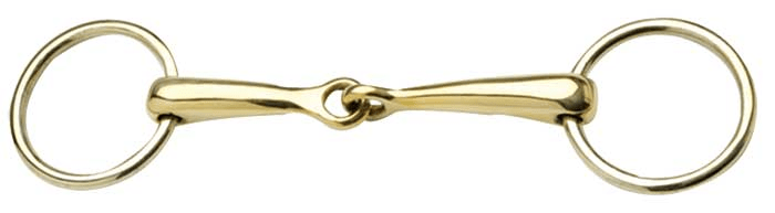 Zilco Bits Cob/12.5cm / Gold Zilco Bradoon Loose Ring Snaffle