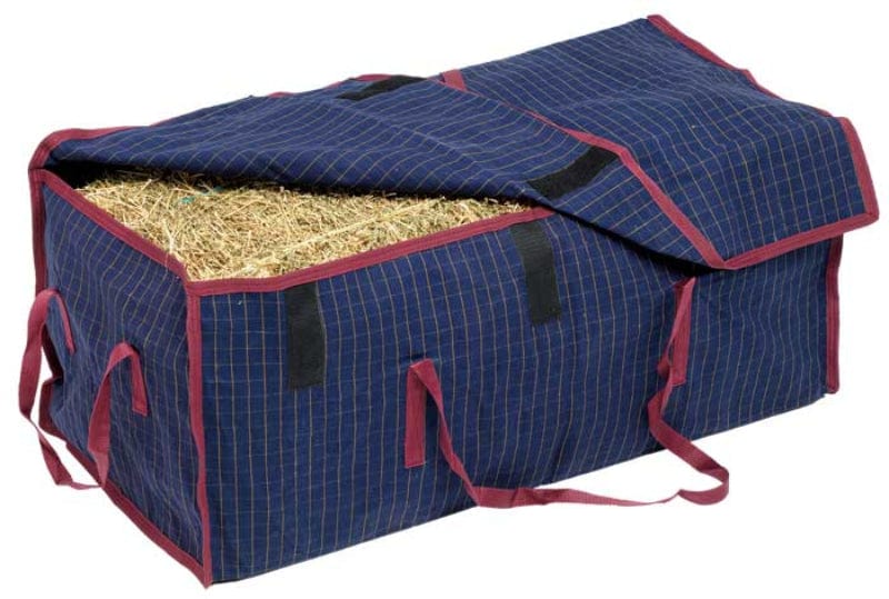 Zilco Stable & Tack Room Accessories Zilco Hay Bale Bag 872400 Canvas Navy/Maroon