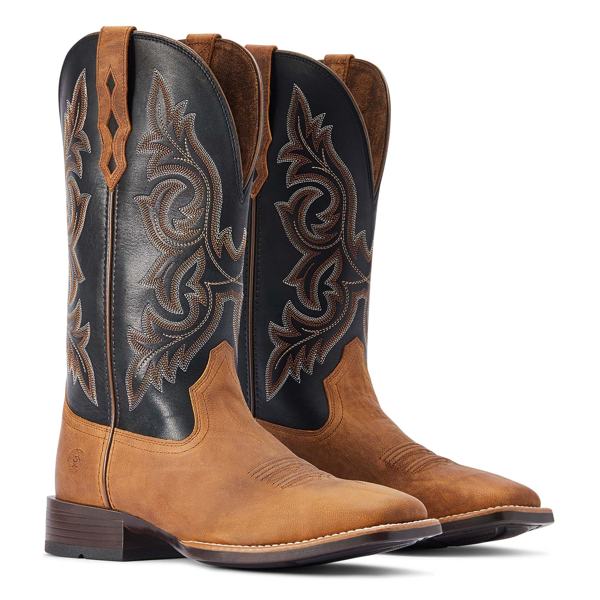 Ariat Mens Boots & Shoes Ariat Boots Mens Drover Ultra Sorrel Crunch /Limousin Black (10042443)
