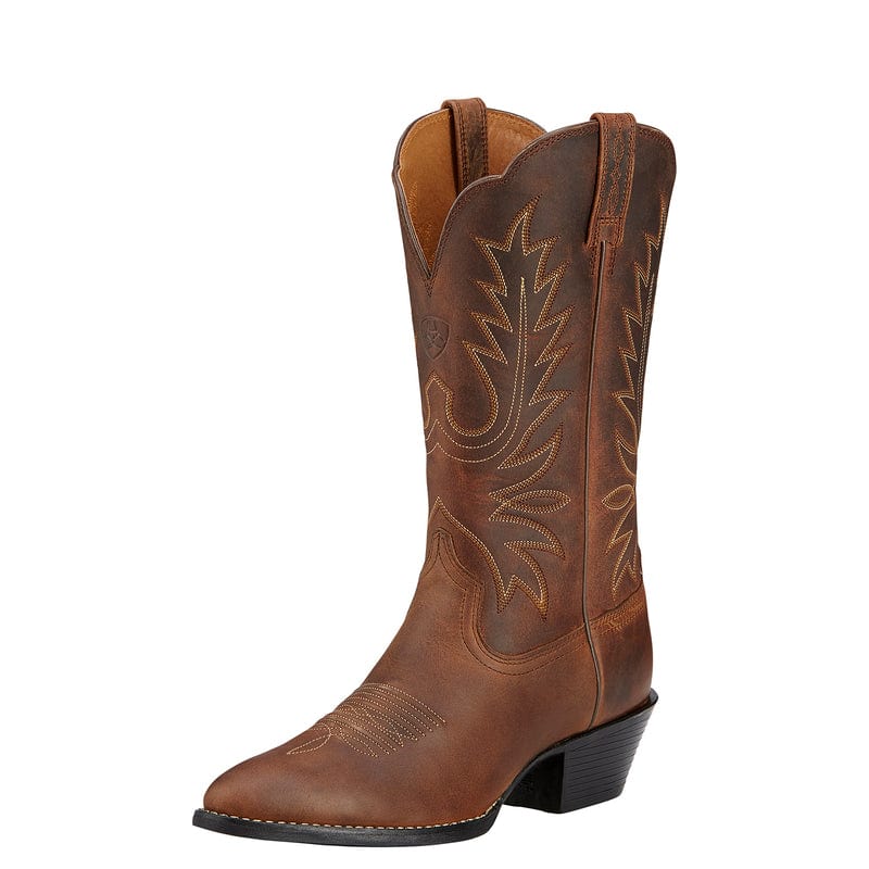 Ariat Womens Boots & Shoes WMN 6 / Distressed Brown Ariat Womens Heritage Western R Toe Boots (10001021)