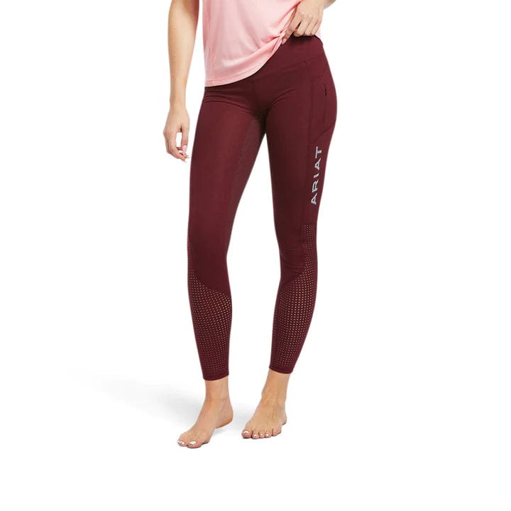 Ariat Womens Jodhpurs & Breeches XS Ariat Riding Tights Womens EOS Zinfandel Bit Print (10039877)