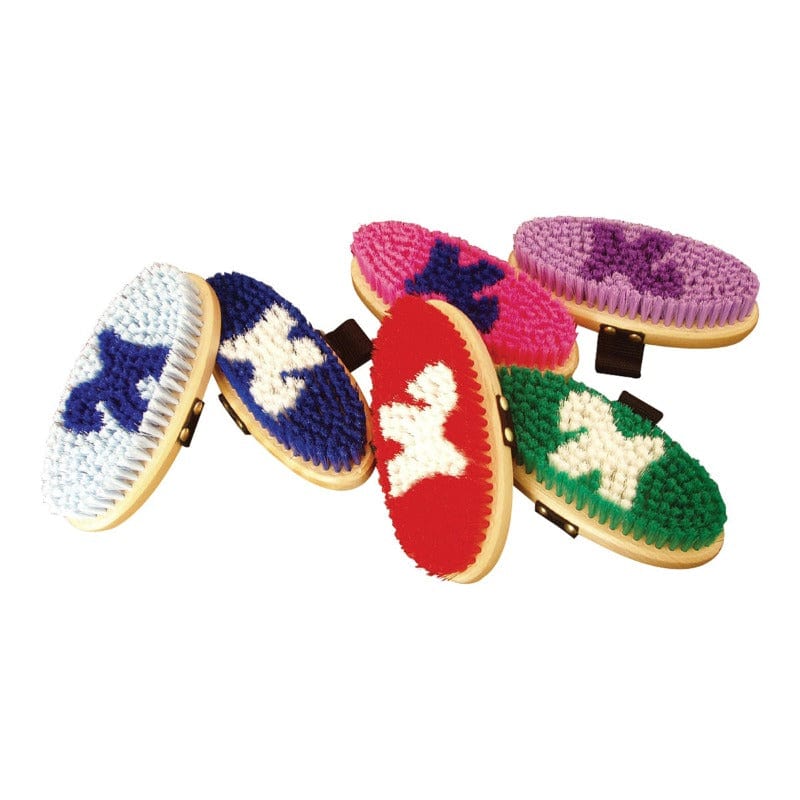 Eureka Brushes & Combs Assorted Horse Motif Body Brush 5697GR