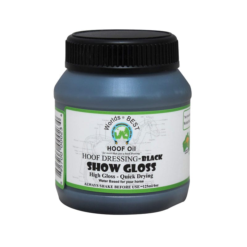 Eurohunter Vet & Feed 125ml Worlds Best Hoof Black Show Gloss