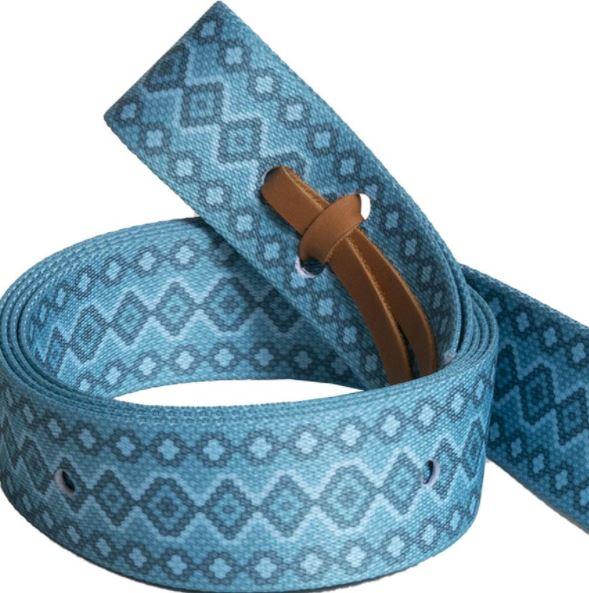 Ezy Ride Girth Accessories Turquoise Ezy Ride Nearside Nylon Latigo Snake Pattern