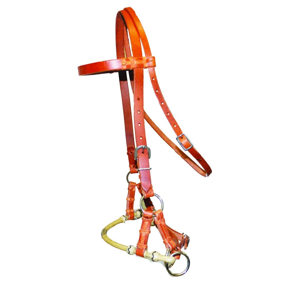 Fort Worth Bridles Fort Worth Braided Nose Side Pull Bitless Bridle (FOR215-0025)