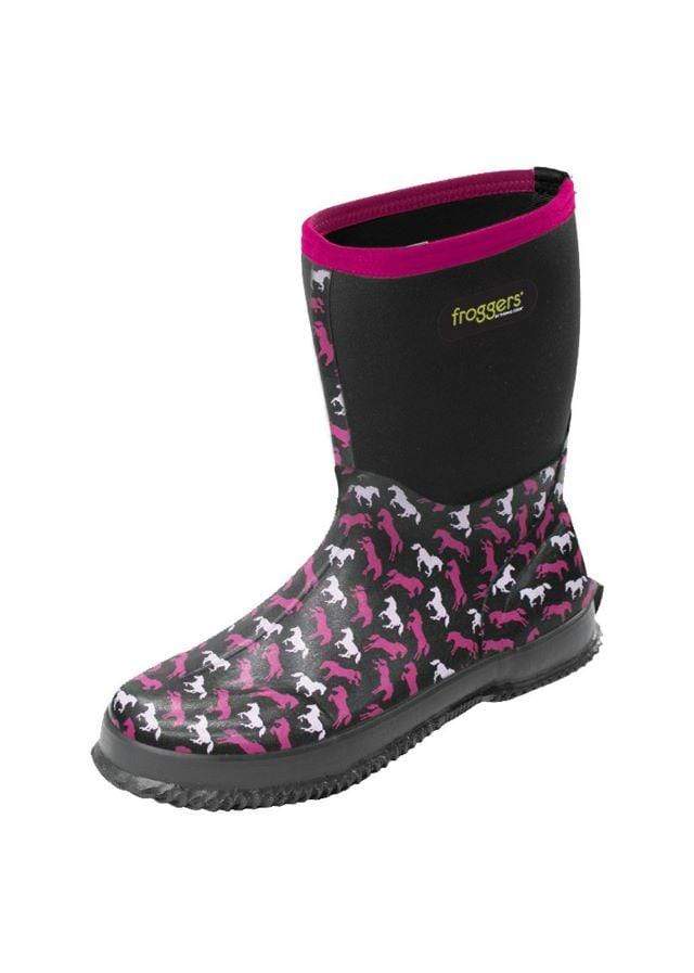 Froggers Womens Scrub Boots Horse Print Gympie Saddleworld & Country