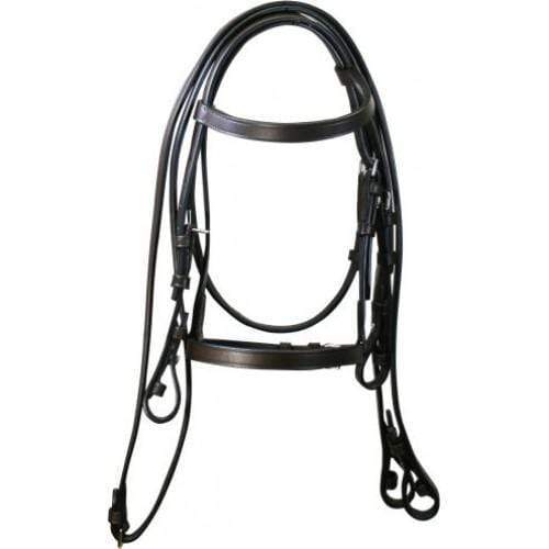 Gympie Saddleworld Bridles Miniature / Black Miniature Show Bridle