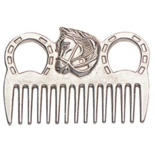 Gympie Saddleworld Brushes & Combs Aluminium Horsehead Mane Comb (GRM4600)