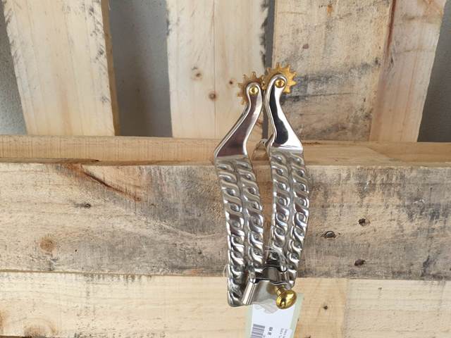 Gympie Saddleworld & Country Clothing Spurs Double Twisted Wire Band Spurs (088868)