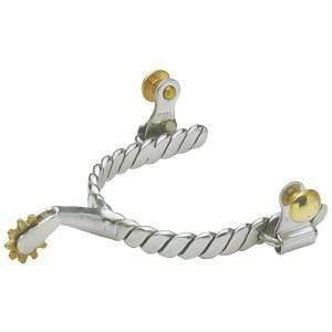 Gympie Saddleworld & Country Clothing Spurs Ladies Twisted Band Western Spurs (SPS2120)