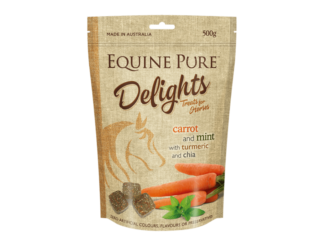 Gympie Saddleworld Vet & Feed 2kg Equine Pure Delights Carrot & Mint Treats (20116)