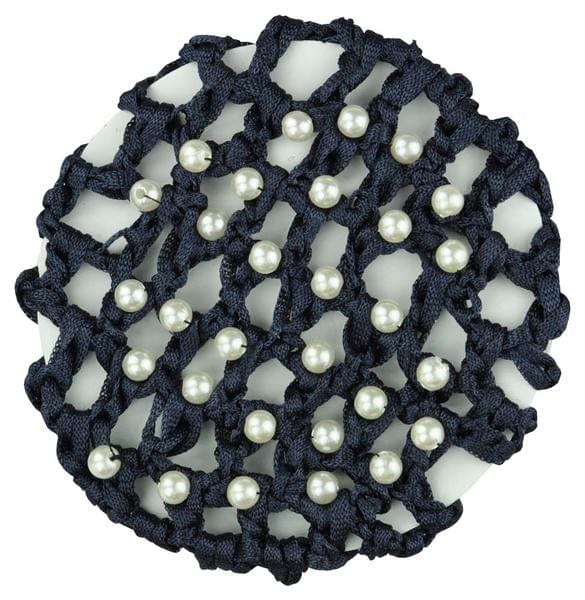 Hamag Hair Accessories Hair Net Hamag Pearl Encrusted Navy Blue (HN-133-NAVYBL)