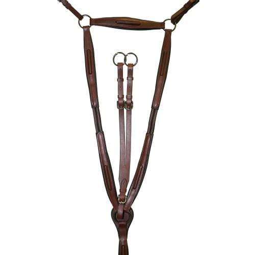 Jeremy & Lord Premier Breastplate with Black Buckles - Gympie Saddleworld & Country Clothing