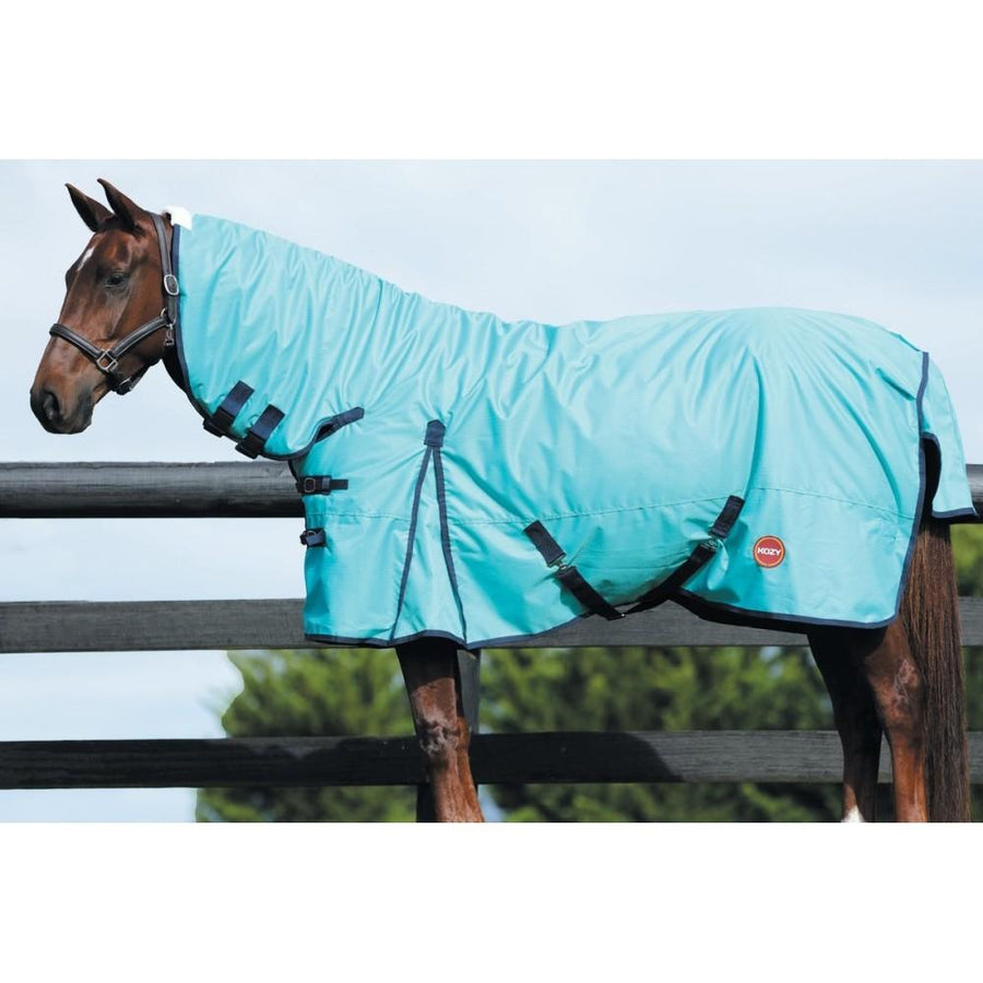 Kozy Winter Horse Rugs 5ft6 / Teal Kozy 1200D Lite Rain Sheet Combo Teal (RUG6910)