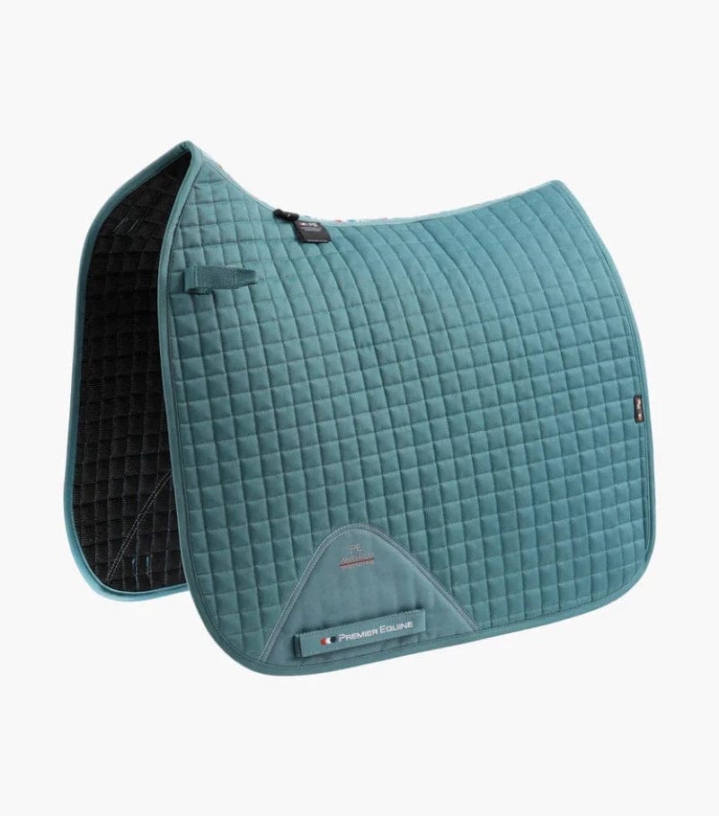 Premier Equine Saddle Pads English Full / Turquoise Premier Equine Close Contact Cotton Dressage Saddle Pad (3028)