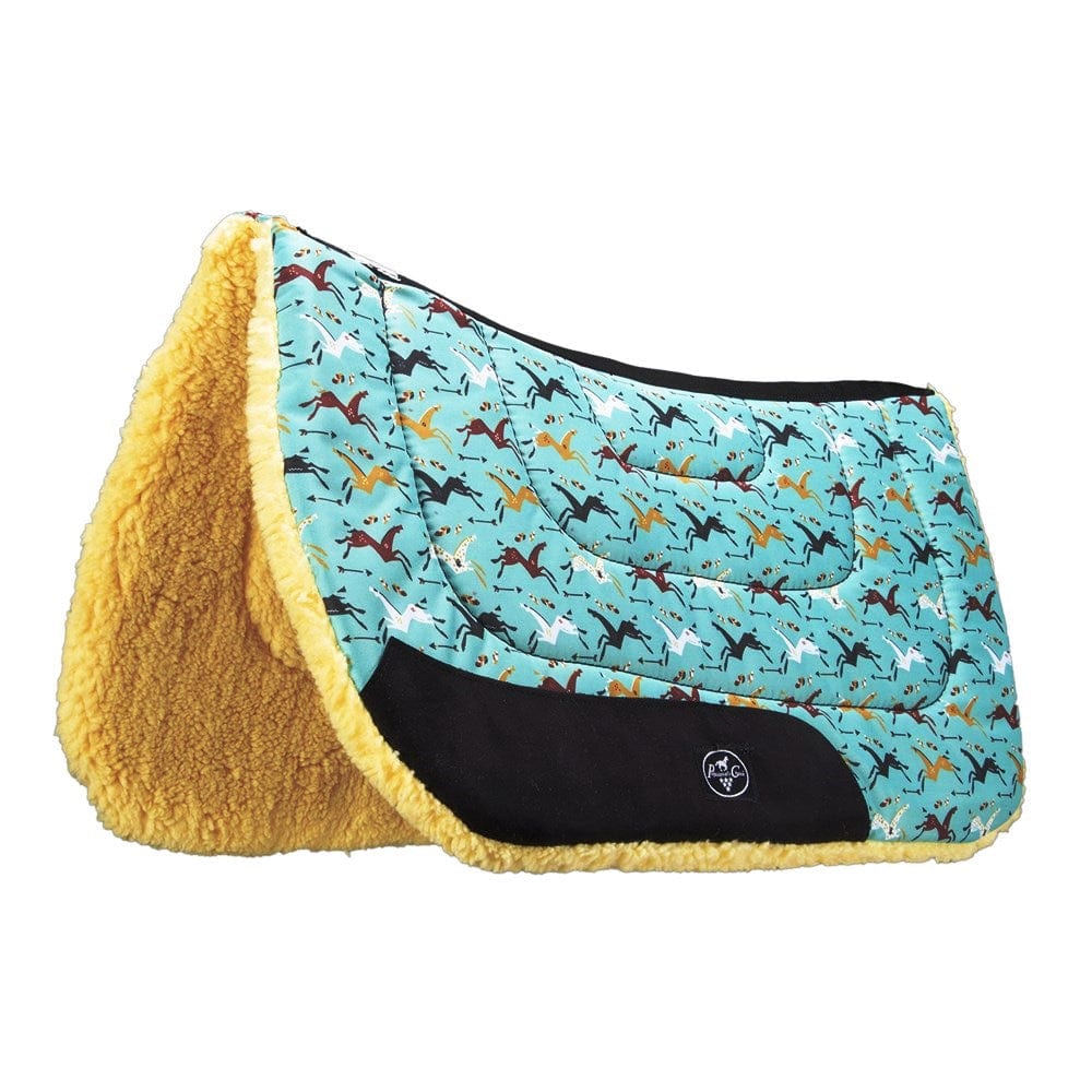 Professionals Choice Saddle Pads Western Pro Choice PRC5975 Contoured Work Saddle Pad 31in x32in