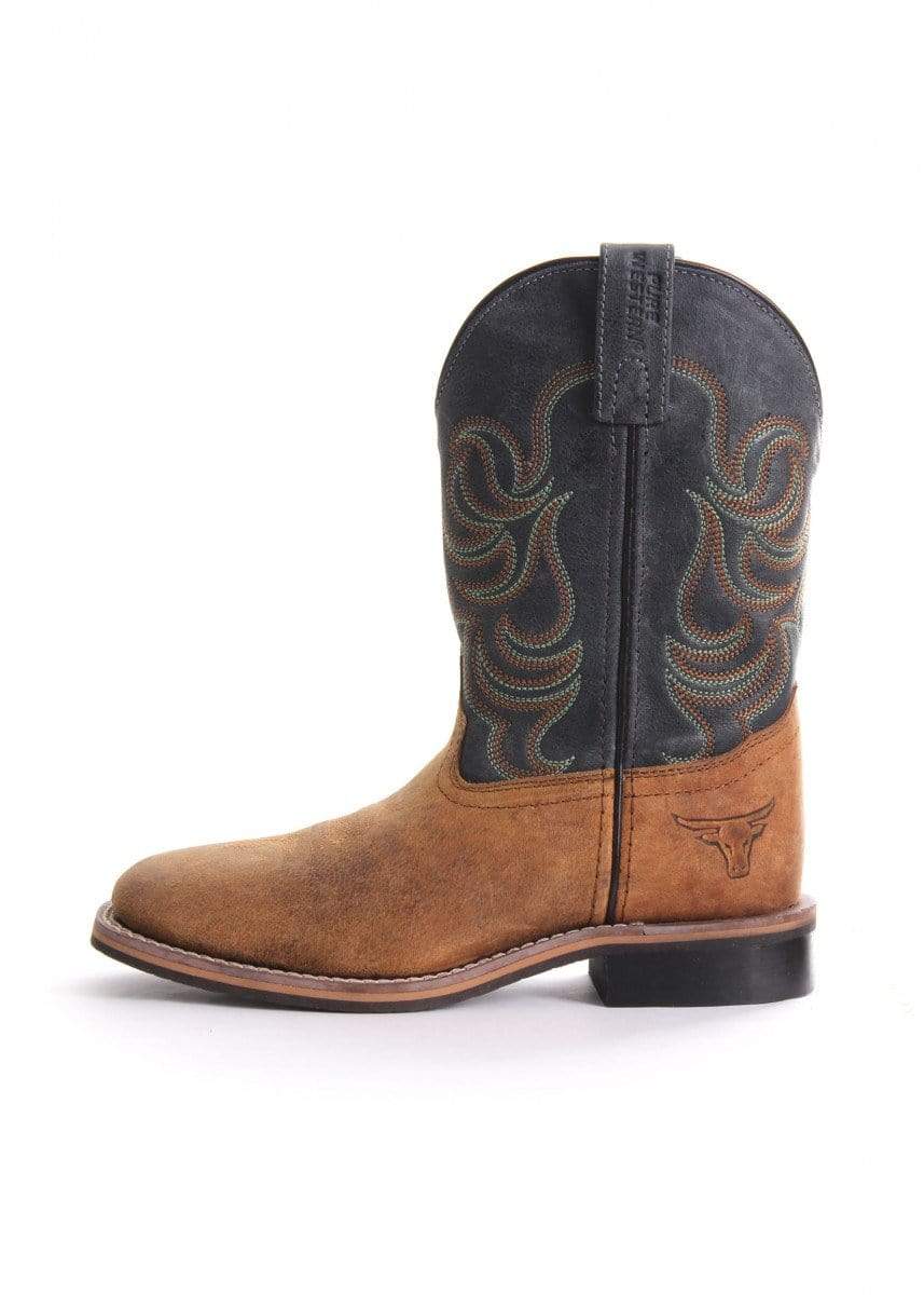 Pure Western Kids Cole Boots PCP78050C - Gympie Saddleworld & Country Clothing