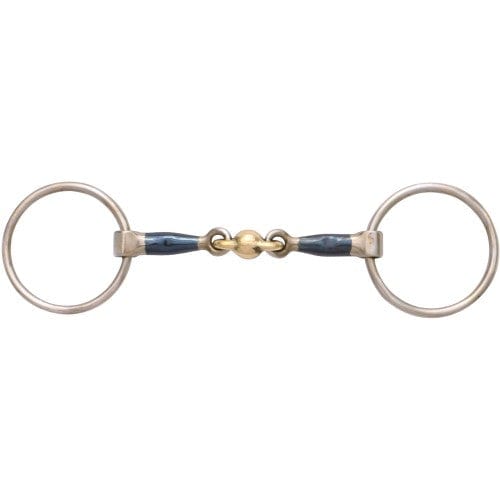 Saddlery Trading Bits 12.5cm Blue Alloy Loose Ring Training Snaffle (BIT4950)