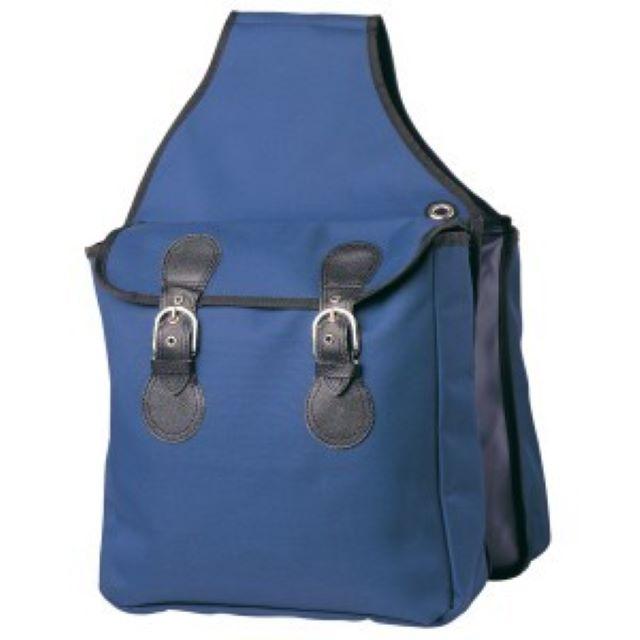 Saddlery Trading Saddle Accessories Navy STC Nylon Double Saddle Bag