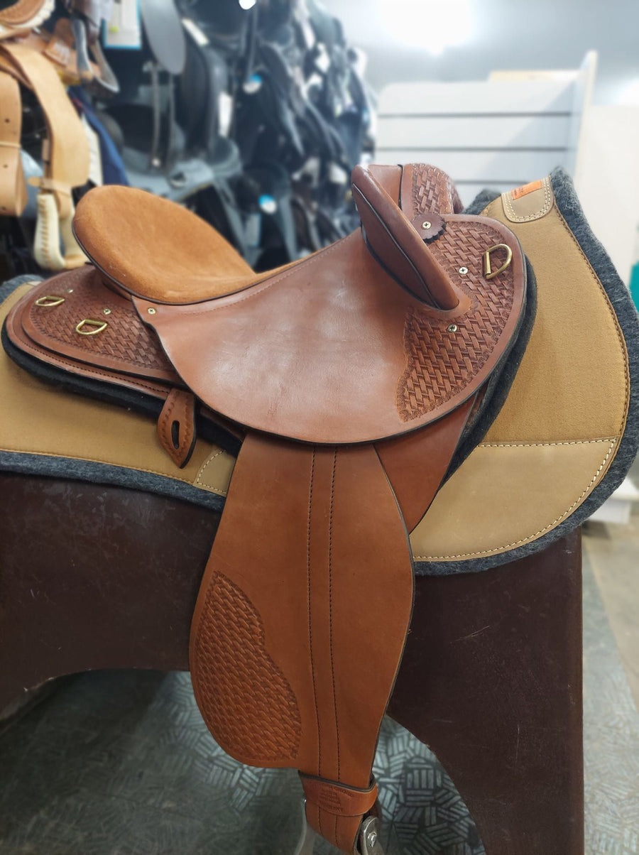 Southern Cross Saddles Southern Cross Competition Half Breed Saddle with Basket Weave Stamp