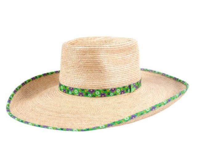 Sunbody Hats 52cm Sunbody Ava Hat with Green Flowers (HG45AOGF)