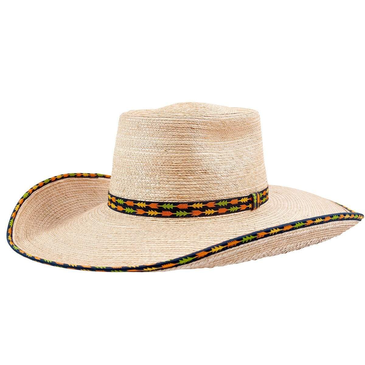 Sunbody Hats 53cm Sunbody Ava Palm Leaf Hat Ava Oak Navy Arrows