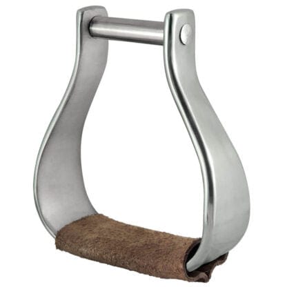 Toowoomba Saddlery Stirrups Toowoomba Saddlery Oxbows Platinum Leather on Tread (STP4204LT)