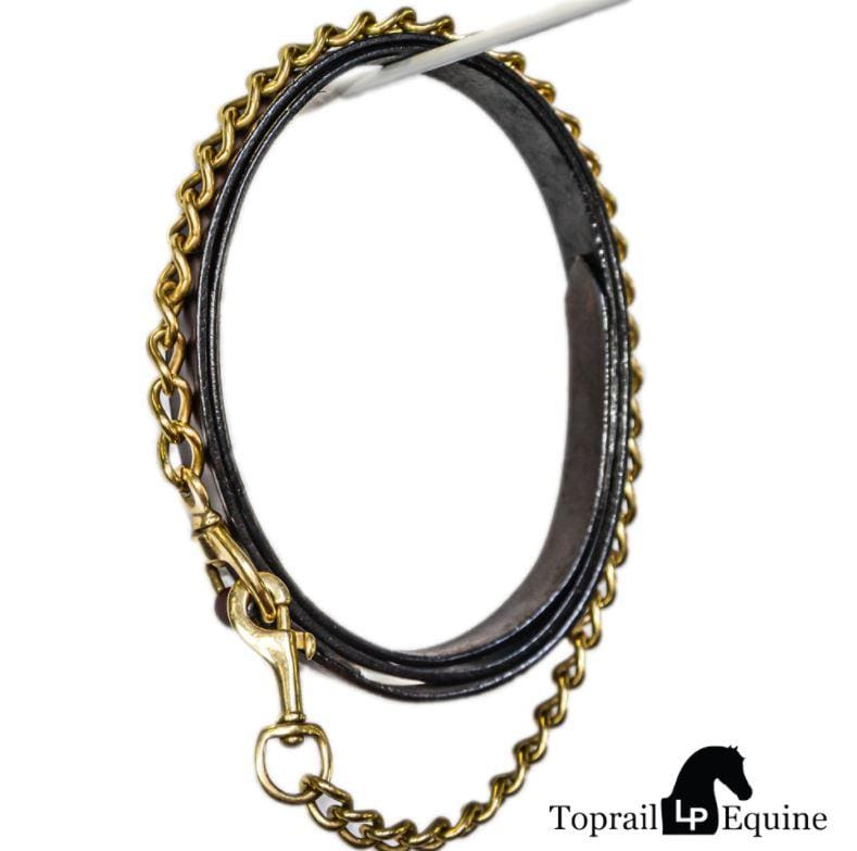 Top Rail Equine Lead Ropes Top Rail Show/Sale Lead with Brass Chain