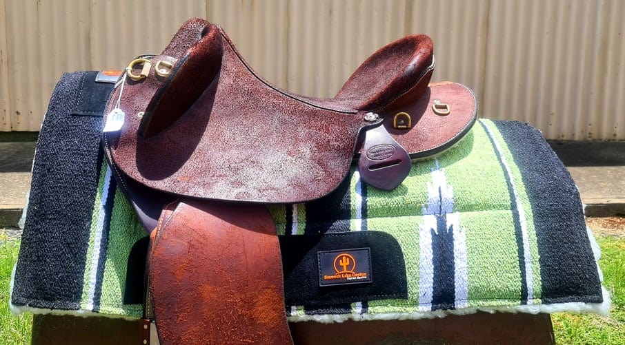 Top Rail Equine Saddle Pads Western Top Rail Saddle Pad All Rounder Navajo with Fleece (SLC-PAD-3778)