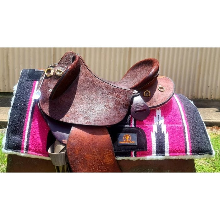 Top Rail Equine Saddle Pads Western Top Rail Saddle Pad All Rounder Navajo with Fleece (SLC-PAD-3778)