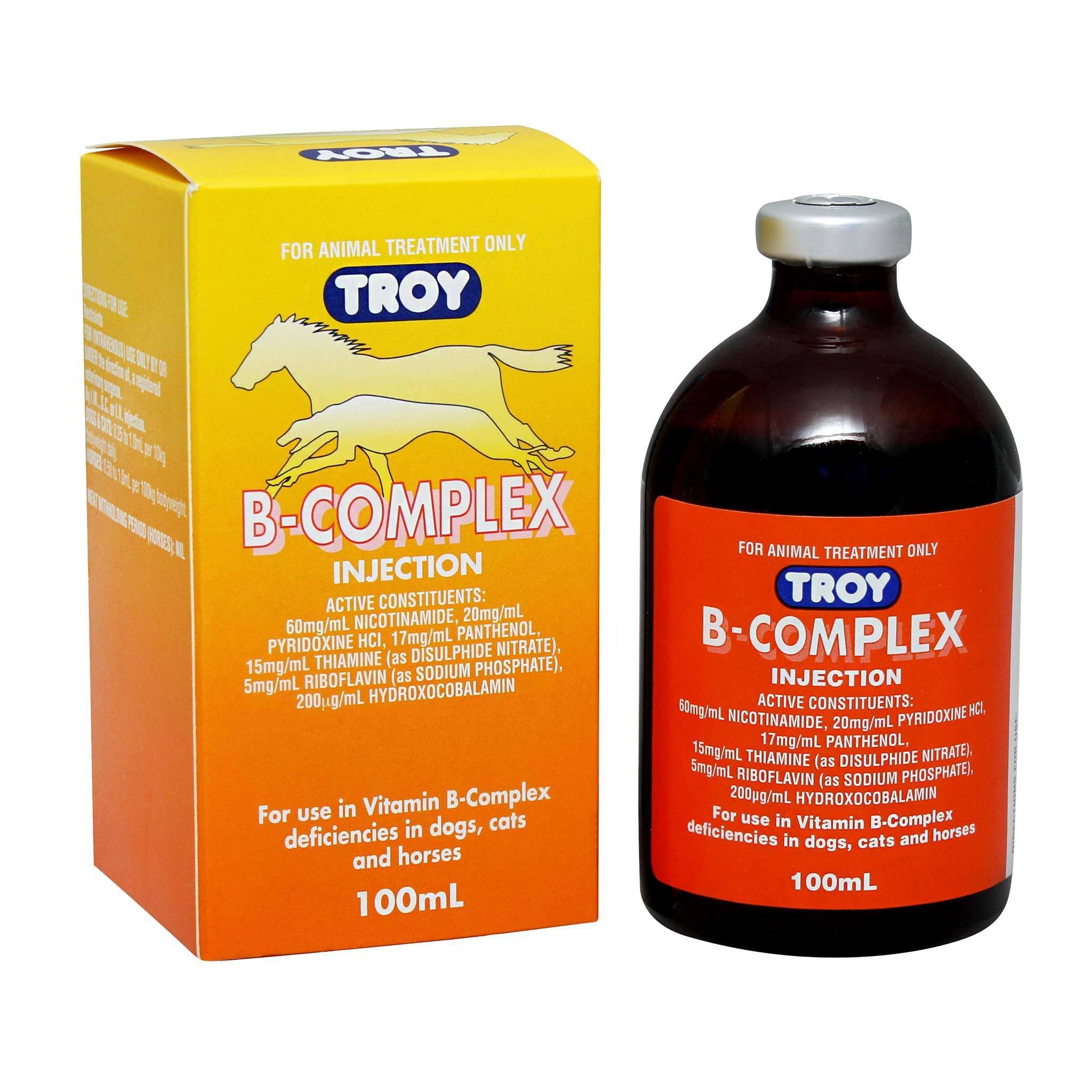 Troy Vet & Feed 100ml Troy Vitamin B Complex Injection TR2965
