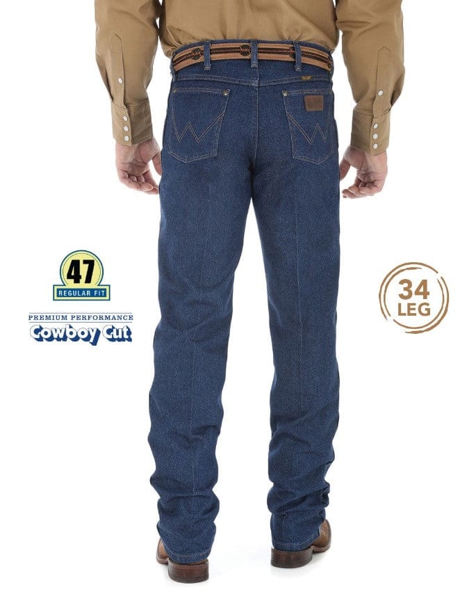 Wrangler Mens Jeans 30x34 Wrangler Jeans Mens P.Perf Cowboy Cut Regular Fit Prewash (47MWZPW)