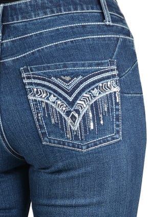 Wrangler Womens Jeans 0x34 Wrangler Jeans Womens Windsong Q-Baby Marine Blue (XCP2250899)