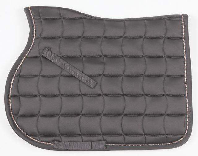 Zilco English Saddle Pads Grey Zilco Bracelet Trim All Purpose Saddle Pad