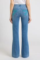 7 For All Mankind Womens Jeans 7 For All ManKind Jeans Womens Dojo Mid Rise Ice Flow