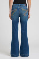 7 For All Mankind Womens Jeans 7 For All ManKind Jeans Womens Dojo Slim Illusion Mid Rise Retro Fade